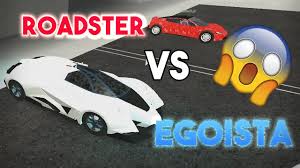 Lamborghini Egoista Vs Tesla Roadster 2 0 Which Car Is Faster Youtube