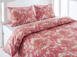 Alicia Pamuklu Cift Kisilik Nevresim 200x220 Pembe Nevresim Kisilik Pembe