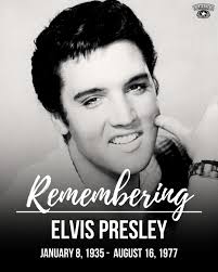 August 16, 1977, was one of the saddest days in music history. It was the  day that Elvis Presley, "The King of Rock and Roll," died at the age of 42.  💔
