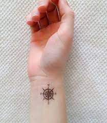 Tattoo Size Approx 1x1 Inches Includes Four Tattoos Includes Info For Application Care And Removal Lasts Tattoos Subtle Tattoos Compass Tattoo Designs