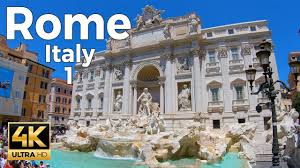 Rome Italy Walking Tour Part 1 4k Ultra Hd 60fps Youtube