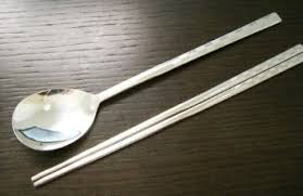 First used by the chinese, chopsticks later spread to other east asian cultural sphere countries including japan, korea, vietnam; Korean Stainless Steel Spoon And Chopsticks Cool Tools