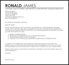 Career the writer of this cover letter works in marketing, so hopefully he's able to market for himself with a st. Wordpress Developer Cover Letter Sample Cover Letter Templates Examples