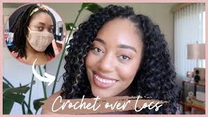 LOCS TUTORIAL: CURLY CROCHET OVER LOCS #twinning with Jackie Aina