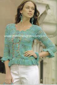 Ver más ideas sobre ganchillo, puntos calados, puntos. Bella Blusa Para Tejer A Crochet