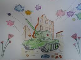 Risunki K 71 Letiyu Pobedy V Velikoj Otechestvennoj Vojne Dlya Detej 2 Klassa 13 Maya 2015 Risunki K Prazdniku Karandashom Foto V Shkole