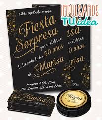 Ilustraciones de stock de invitaciones para cumpleaños. Cumple 50 Fiesta Sorpresa Tarjeta Y Tarjetitas Para Imprimir Invitaciones De Cumpleanos Sorpresa Tarjetas Invitacion Cumpleanos Fiesta Sorpresa