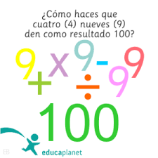 Lunes, 21 de diciembre de 2009. Acertijo Matematico Pasatiempos Enigmas Con Operaciones Educaplanet Apps