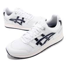 Details About Asics Tiger Gel Saga White Midnight Navy Mens Womens Running Shoes 1191a231 101