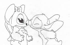 Angel And Stitch Coloring Page Angel Coloring Pages Stitch Coloring Pages Geometric Drawing