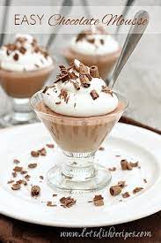 Easy Chocolate Mousse Recipe Easy Chocolate Mousse Desserts Mousse Recipes