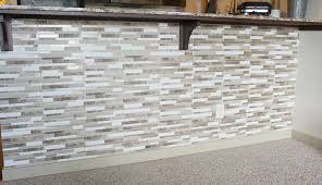 How To Create An Easy Kitchen Island Tile Backsplash In 2020 Kitchen Island Panels Lake House Kitchen Kitchen Island Makeover