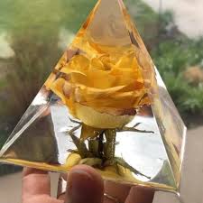 Let's resin dried flowers suitable for candle/soap making/bath bomb. Bupp Woodworks S Instagram Post Dried Yellow Rose In Clear Epoxy Pyramid I Ll Take Better Photos Tomorrow When The Su Clear Epoxy Resin Flowers Yellow Roses
