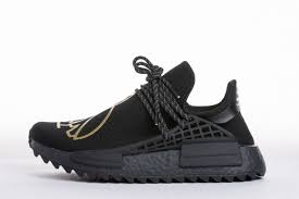 Black And Gold Nmd Adidas Ovo X Pharrell Williams X Adidas Nmd Human Race Bb7603 Black Gold Real Boost For Sale1 Adidas Nmd Cool Adidas Shoes Jordan Basketball Shoes