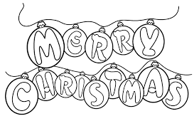 Christmas coloring pages for kids. Free Printable Merry Christmas Coloring Pages
