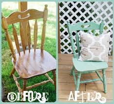 Spray Painting Office Chair Painted Wood Chairs Wood Chair Makeover Refinished Chairs