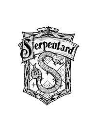 coloriage blason serpentard harry potter dessin animaux d&#x00027;hiver