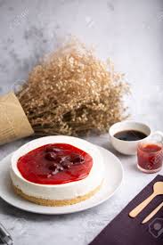 Styled like the ice boxes of old :) this is the solid oak version be aware that some out there are made from press board nice solid brass hardware & wood is Ice Box Cheese Cake With Strawberry Jam And A Cup Of Coffee On Stock Photo Picture And Royalty Free Image Image 152514905
