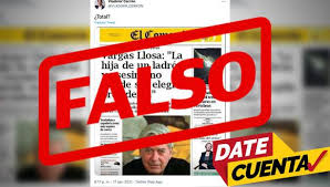It is one of the most influential media in peru. Datecuenta Secretario General De Peru Libre Publica Falsa Portada De El Comercio Sobre Declaraciones De Mario Vargas Llosa Desde La Redaccion El Comercio Peru