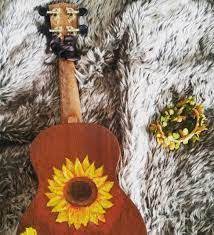 Image Result For Sunflower Ukulele Ukulele Art Ukulele Sunflower