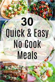 30 Quick And Easy No Cook Meals Tons Of Delicious No Cook Meals To Enjoy All Summer Long All Veg Vegetarian Camping Recipes Vegan Camping Food No Cook Meals