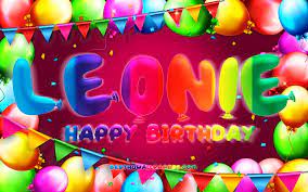 Check spelling or type a new query. Herunterladen Hintergrundbild Happy Birthday Leonie 4k Bunte Ballon Rahmen Leonie Name Lila Hintergrund Leonie Herzlichen Gluckwunsch Zum Geburtstag Leonie Geburtstag Beliebte Deutsche Weibliche Namen Geburtstag Konzept Leonie Fur Desktop