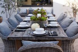 Wonderful Tableshape On The Terrace The Rough Materials In The Table And The Chairs Are Done Perfectly Wi Outdoor Garden Furniture Rustic Patio Patio Makeover