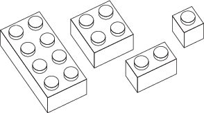 2 The Four Types Of Lego Bricks Used To Represent Numbers In Binary Download Scientific Diagram
