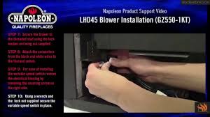 Low efficiency gas fireplaces and traditional masonry fireplaces release most of the heat they produce outside. Napoleon Lhd45 Optional Blower Installation Tutorial Youtube