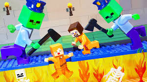 New lego minecraft 21152 zombie minifigure with fire base. Minecraft Giant Zombee Apocalypse Trapped In Hell Prison Lego Zombie City Brickhubs
