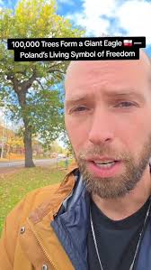 A forest planted in the shape of Poland’s White Eagle — 100,000 trees  forming a living monument to freedom., Edit: debate when it was planted, i  said in 1928 but maybe as early as 2018, sorry for the ...