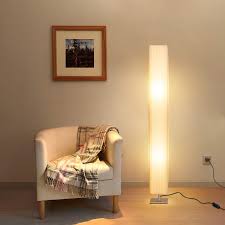 Albrillo Stehlampe Moderne E27 Stehleuchte Mit Tube Lampenschirm