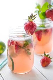 Strawberry Rhubarb Rose Sangria Recipe Spring Cocktails Recipes Strawberry Rhubarb Best Sangria Recipe