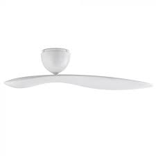 Position a ladder under the ceiling fan slightly off center and climb up to reach the first blade. Sycamore Ceiling Fan In White