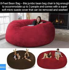 Yes Please Huge Bean Bag 8 Foot Jumbo Bean Bag Chair Washable Bean Bag Chair Cool Bean Bags Large Bean Bag Chairs