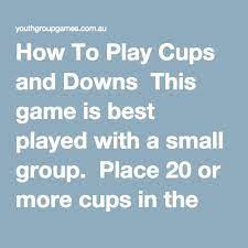 Cups And Downs Youth Group Games Action Games Team Building Games Youth Group Games Group Games For Kids Youth Group Lessons