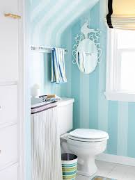 Brilliant Tips For Making Your Small Bathroom Feel Larger Small Bathroom Wallpaper Small Bathroom Striped Wallpaper Bathroom