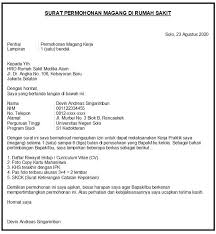The cover letter introduces you to the company. Contoh Surat Lamaran Magang Di Rumah Sakit Kalimat Pembuka Pembuka Surat Surat
