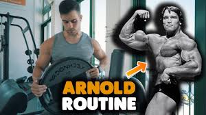 Doing The Arnold Schwarzenegger Workout Routine
