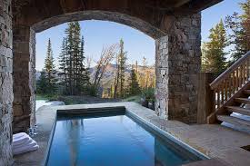 Yellowstone Club Summit Residence Pool By Locati Architects Photography By Roger Wade Studio Big Sky Montana Yellowstone Club Winter House Mountain Retreat