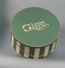 Pin By Kenda Davis 3 Peat On Green White Stripes Vintage Hat Boxes Hat Box Victoria Secret Pink Store