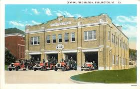 vintage postcard central fire station burlington vt men and trucks chittenden co ebay fire station fire house fire vintage postcard central fire station