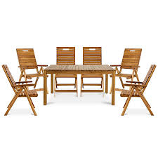 Check spelling or type a new query. Denia Wooden 6 Seater Dining Set With Recliner Chairs Diy At B Q