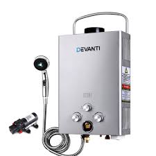 In a warm weather situation, you don't need to use the heater. Devanti Outdoor Portable Gas Hot Water Heater Shower Camping Lpg Caravan Pump Silver Sol Express