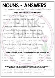 Parts Of Speech Grammar Workbook Part Of Speech Grammar Grammar Workbook Nouns Worksheet