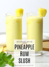 Frequently asked questions about cocktails. Pineapple Rum Slush The Toasty Kitchen