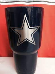 Dallas Cowboys Star Peel Off Over Stainless 30oz Yeti Cup Lonestar Concepts Design Lonestarjess15 Yahoo Com Dallas Cowboys Cowboy Design Bottles Decoration