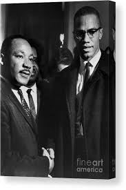 An uncle tom, a term to describe an overly obedient black man, in 1961 for his comparable to the complexity of both men in the movie, malcolm x and martin luther king, jr. Malcolm X Meets Dr Martin Luther King Canvas Print Canvas Art By Bettmann