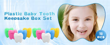 Amazon.com: 10 Pieces Plastic Baby Tooth Keepsake Box Set, Multicolor Teeth  Storage Case Holders Portable Container for kids Boys Girls : Baby