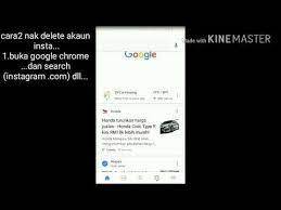 Dengan ini kamu berhasil menghapus akun. Cara Delete Akaun Instagram Malay Version Youtube